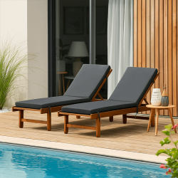 Coussin pour bain de soleil 185 x 60 x 12 - Déperlant