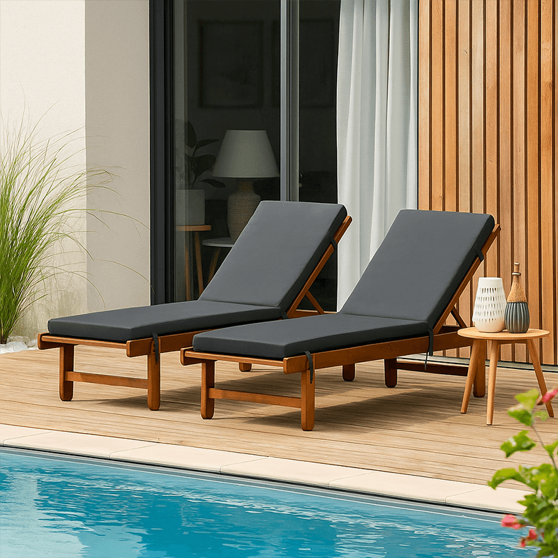 Coussin pour bain de soleil 185 x 60 x 12 - Déperlant