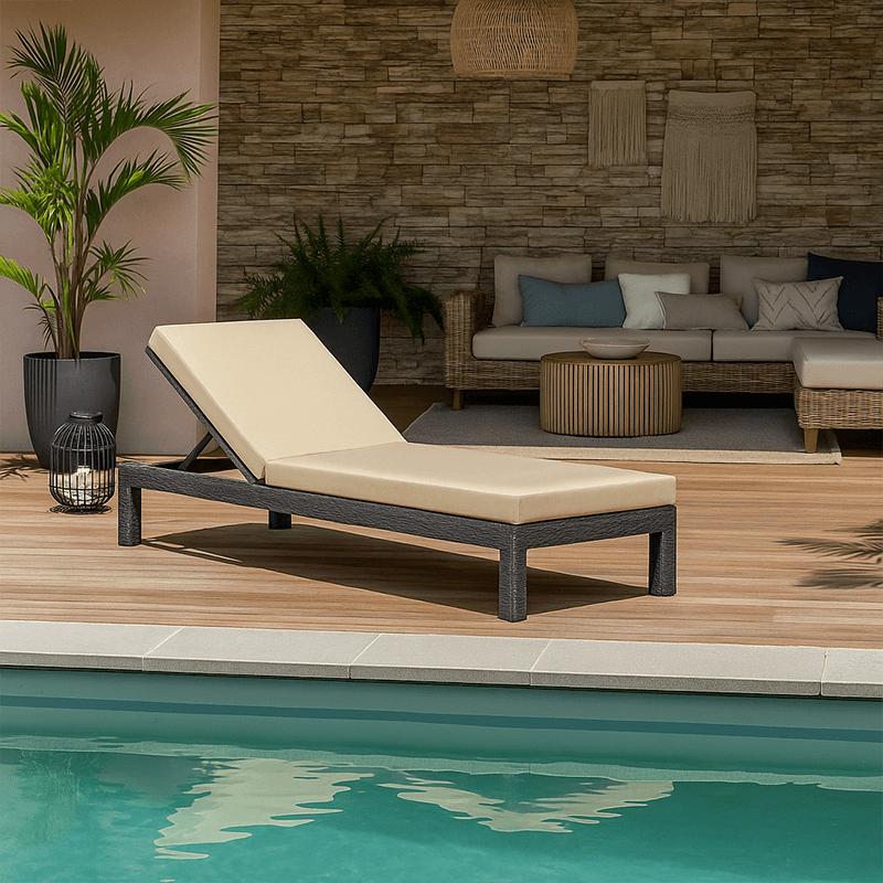 Coussin pour bain de soleil 195 x 65 x 12 - Déperlant