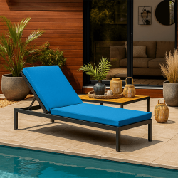 Coussin pour bain de soleil 205 x 60 x 8 - Tissu déperlant Outdoor