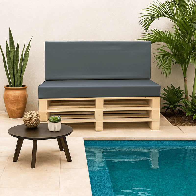 Pack coussins Déperlant pour canapé palette Europe