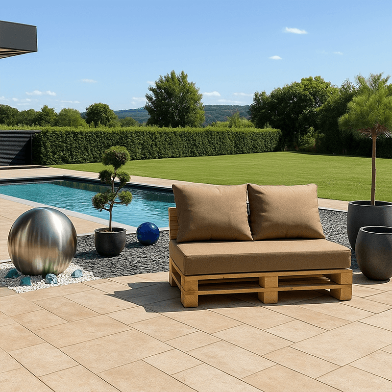 Kit déco coussins pour palette Europe Déperlant