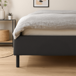 Pieds Bois 20 cm gris anthracite