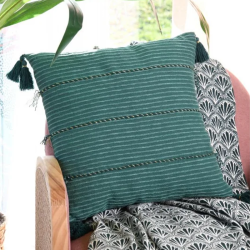 Coussin Singapour émeraude