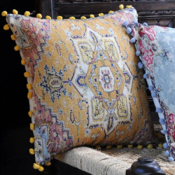 Coussin Pachmira safran