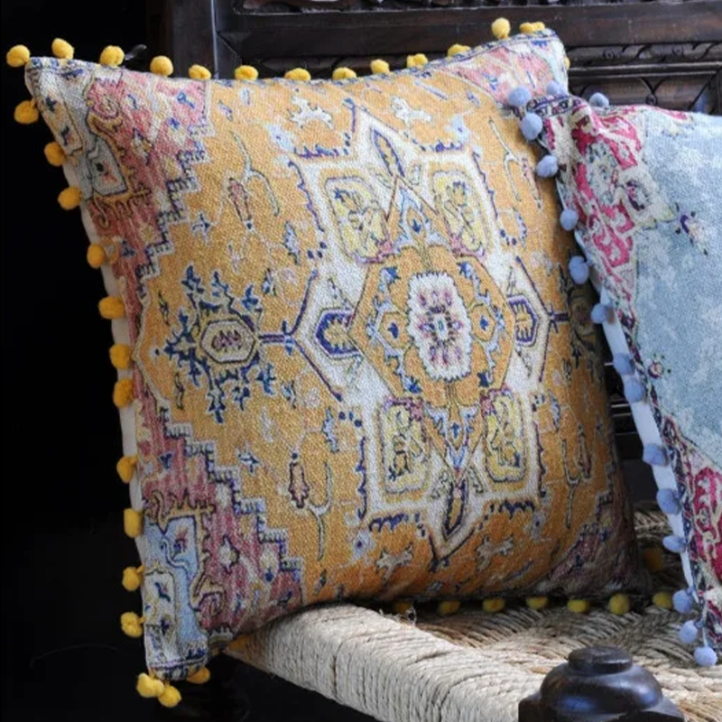 Coussin Pachmira safran