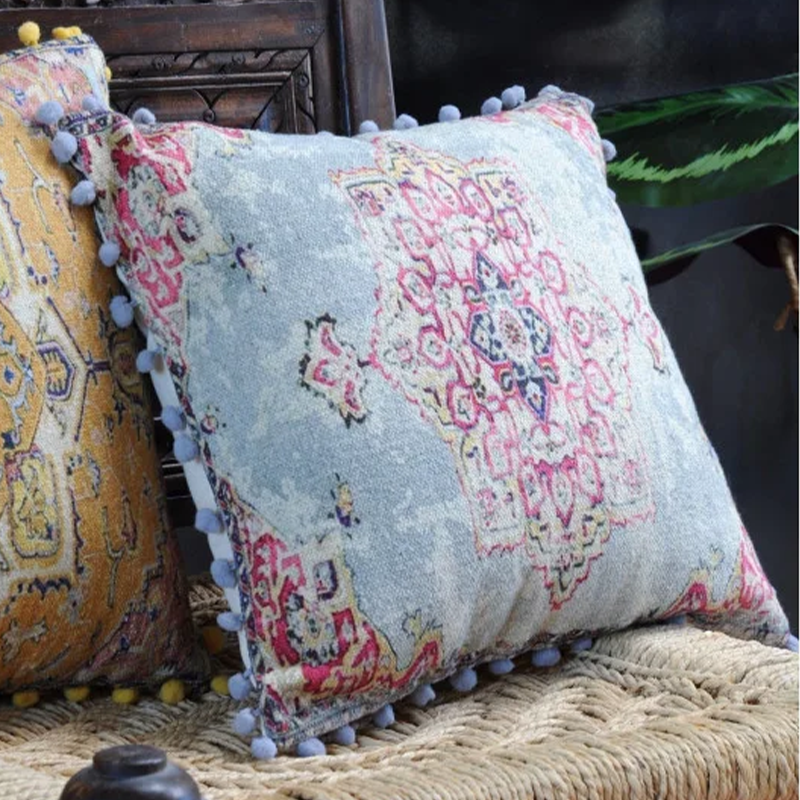 Coussin Pachmira bleu