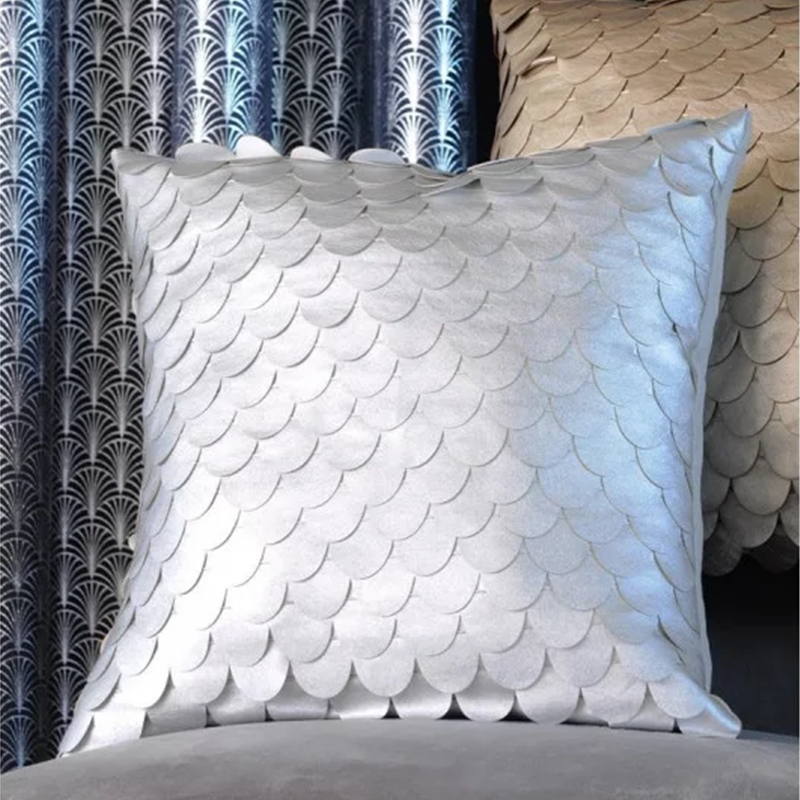 Coussin Gasbychic argent