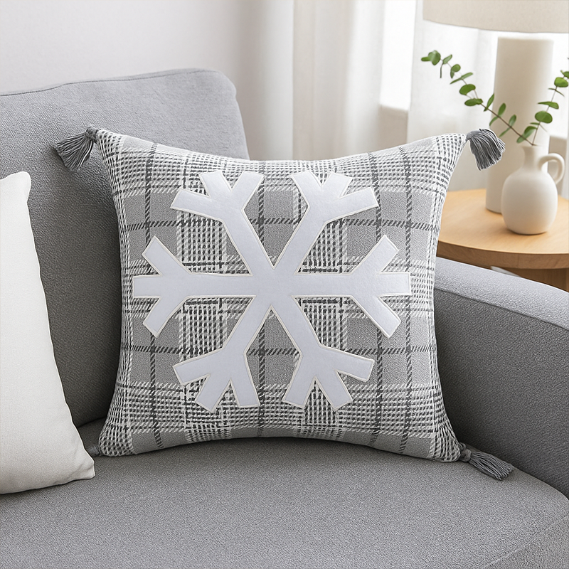 Coussin Vaujany gris carré