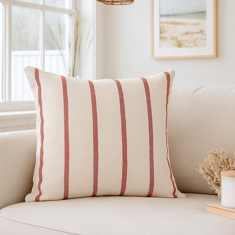 Coussin Saint-Trop rouge