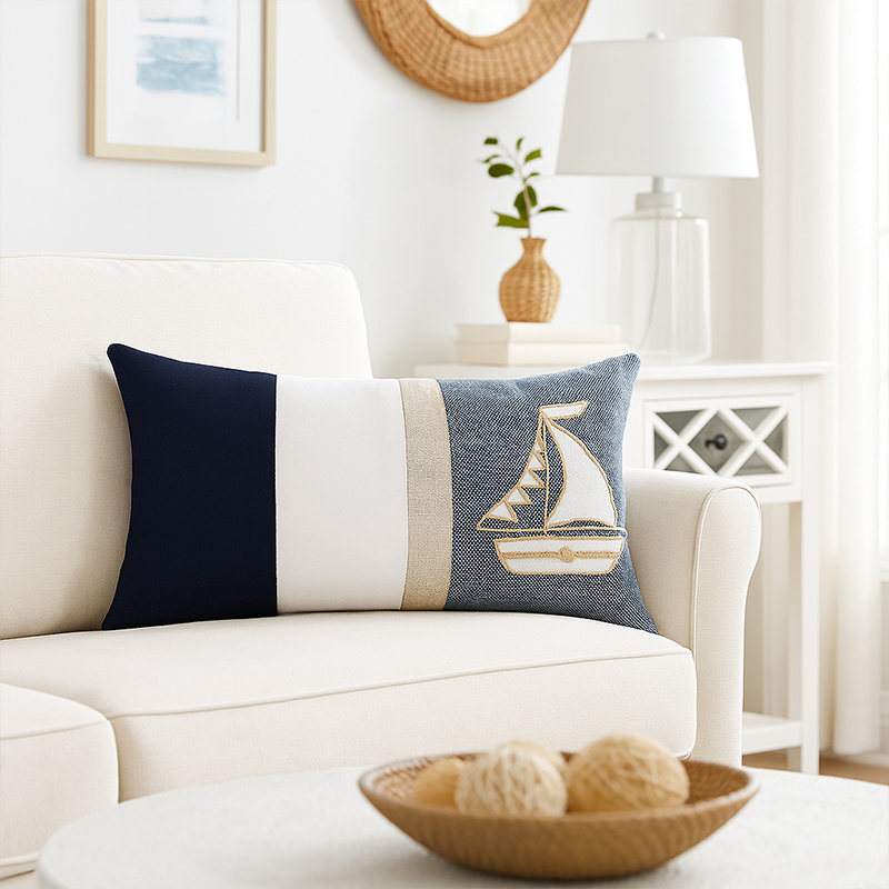 Coussin Escale marine rectangle