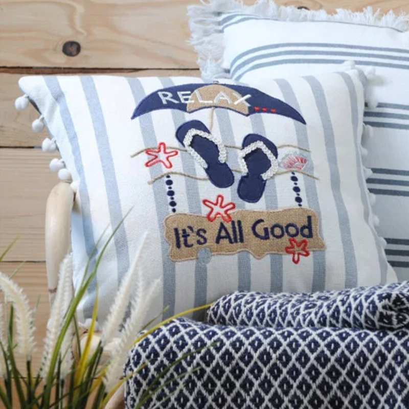 Coussin Deauville gris