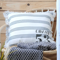 Coussin Deauville écru