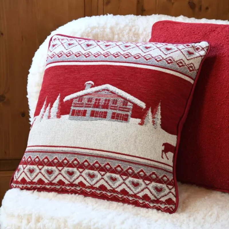 Coussin Chambery rouge