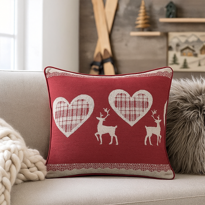 Coussin Lautaret rouge