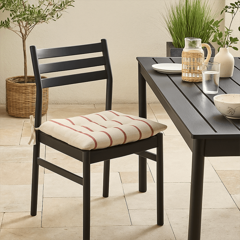 Galette de chaise St Trop rouge