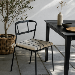 Galette de chaise St Trop noir