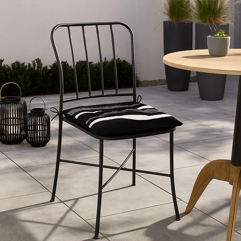 Galette de chaise Peter noir