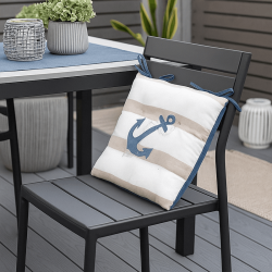 Galette de chaise Nautical