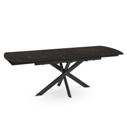 Table Calypso extensible 150x90 cm noir
