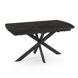 Table Calypso extensible 150x90 cm noir