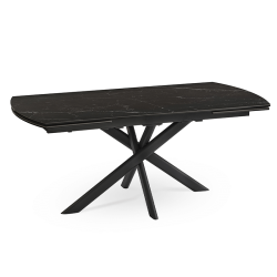 Table Calypso extensible 180x90 cm noir
