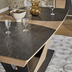 Table Tonneau extensible 220 x 110 cm
