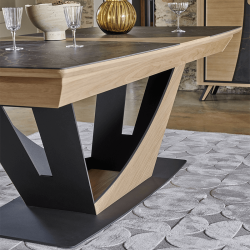 Table Tonneau extensible 190 x 100 cm