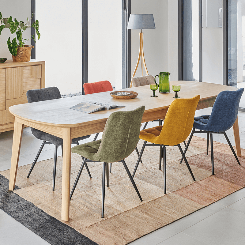 Table Tonneau en bout 180 x 100 cm