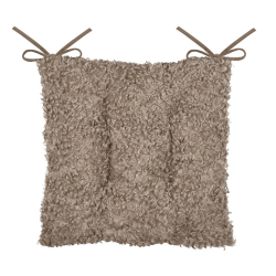 Galette de chaise Cosylife taupe