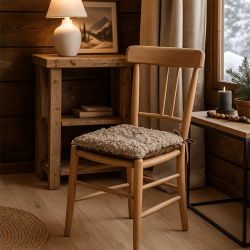 Galette de chaise Cosylife taupe