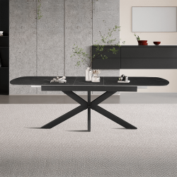 Table extensible Hestia noir