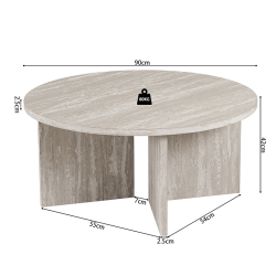 Table basse Drasir gris