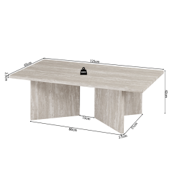 Table basse Litar gris