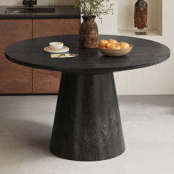 Table Tommy ronde 130 cm noir