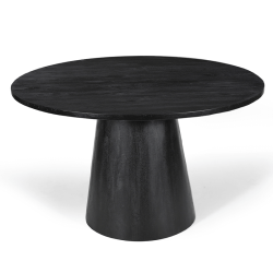 Table Tommy ronde 130 cm noir