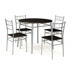 pack table + 4 chaises LOTA wenge