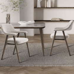 Chaise Coralia marron