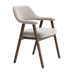 Chaise Coralia marron