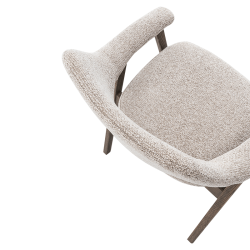 Chaise Coralia marron