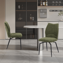 Chaise Lara pivotante vert