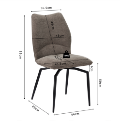 Chaise Lara pivotante sable