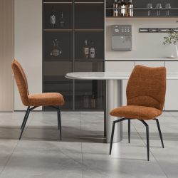 Chaise Lara pivotante rouille