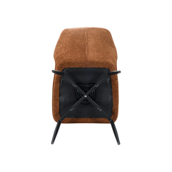 Chaise Lara pivotante rouille