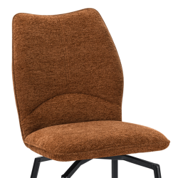 Chaise Lara pivotante rouille