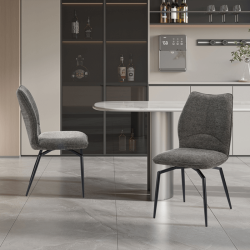 Chaise Lara pivotante gris