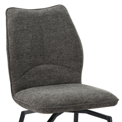 Chaise Lara pivotante gris