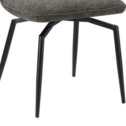 Chaise Lara pivotante gris