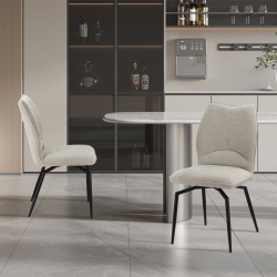 Chaise Lara pivotante écru