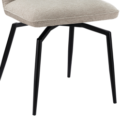 Chaise Lara pivotante écru